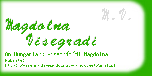 magdolna visegradi business card